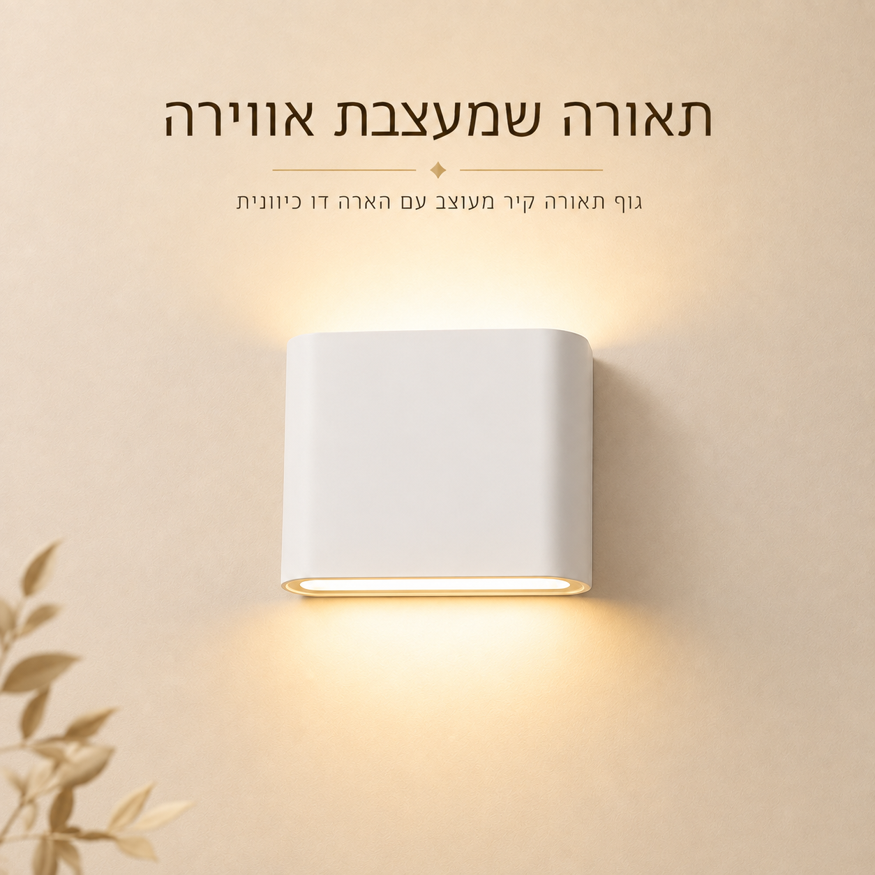 מנורת קיר LED עמידה למים IP65 – ‏6W/12W