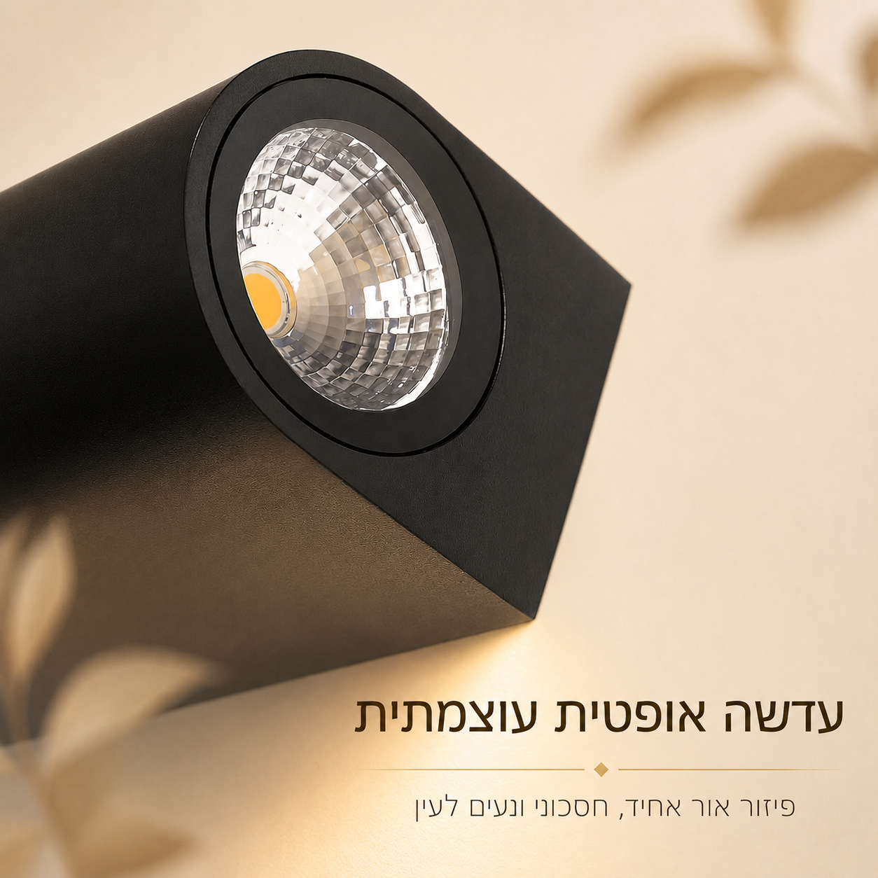 מנורת קיר LED חיצונית דו־כיוונית IP65
