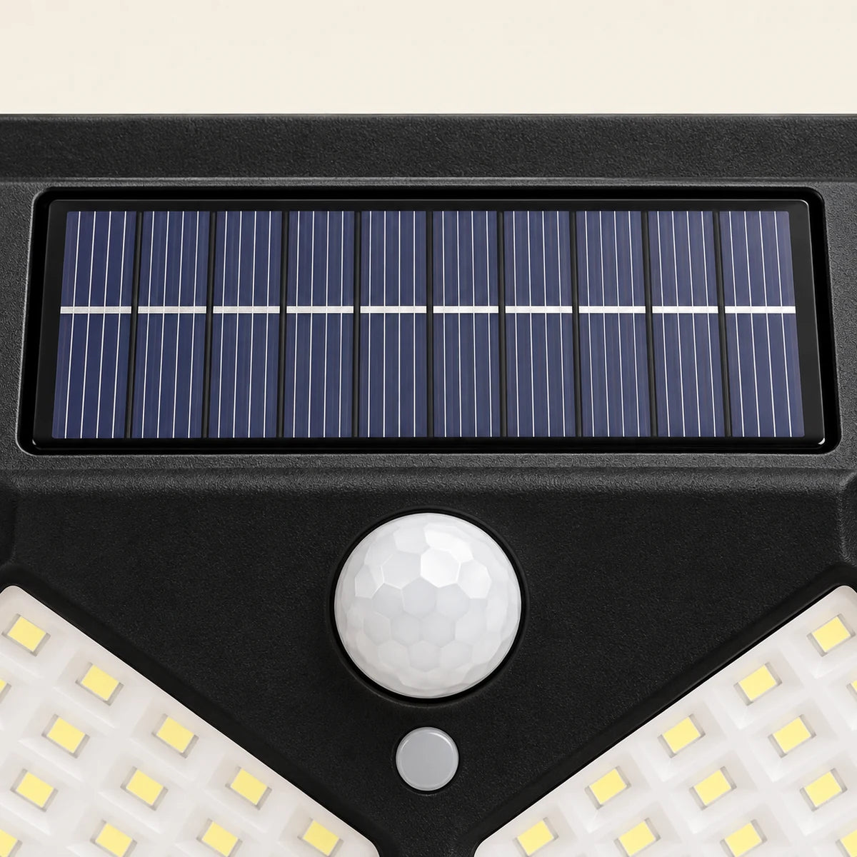 תאורת אבטחה סולארית 100 LED עם חיישן תנועה
